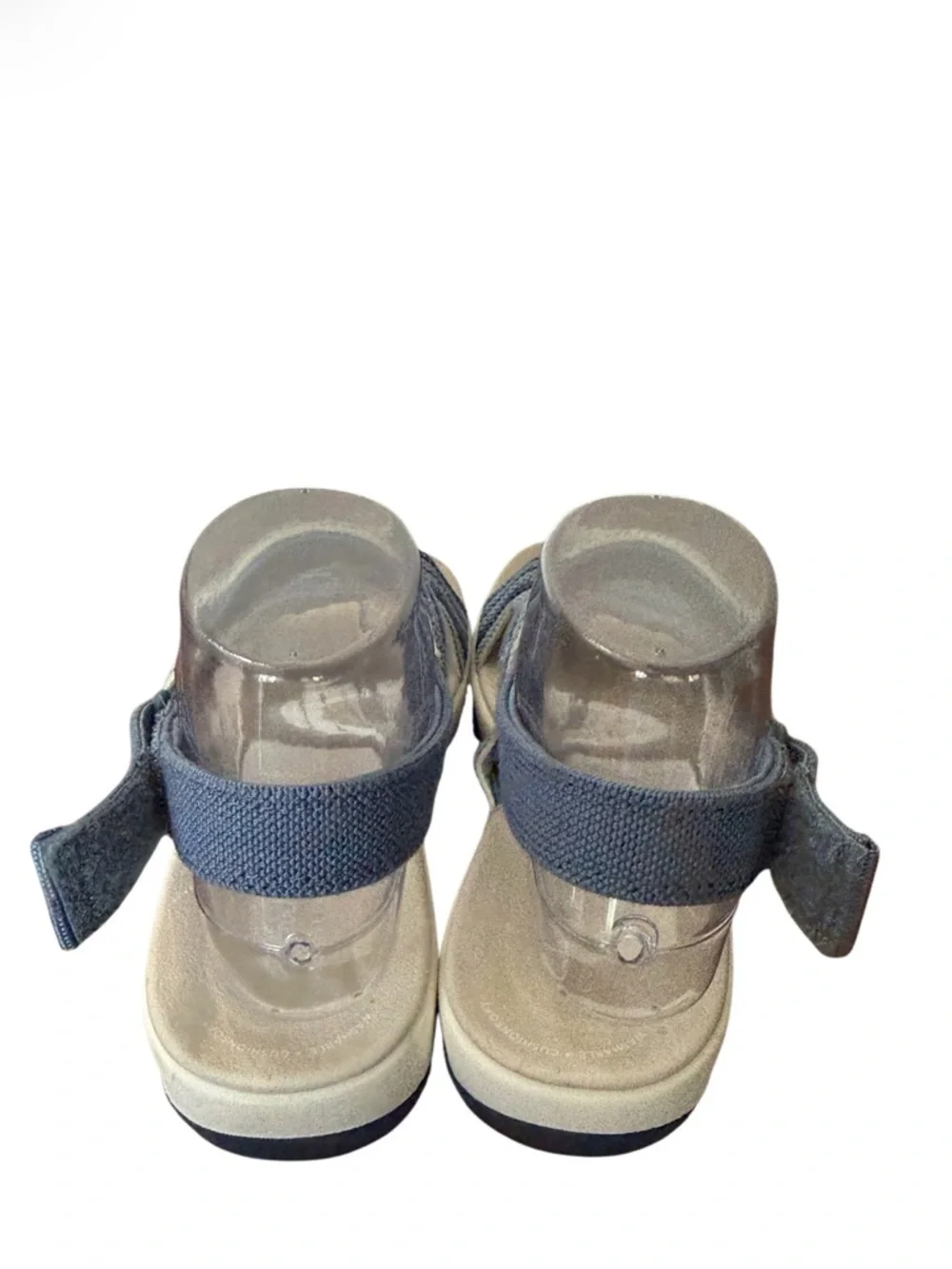Clarks Cloudsteppers Arla Stroll Women’s Blue Striped Comfort Sandals-Size 7.5 W - Picture 5 of 14